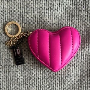 Victoria's Secret Pink Heart Key & Card Holder